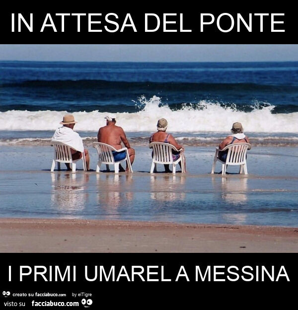 In attesa del ponte i primi umarel a messina