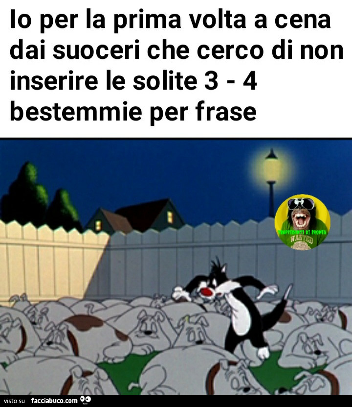 Io per la prima volta a cena dai suoceri che cerco si non inserire