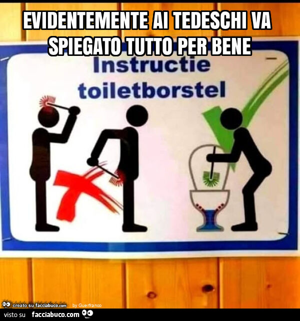 Evidentemente ai tedeschi va spiegato tutto per bene