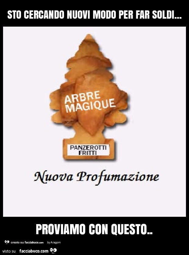 Sto cercando nuovi modo per far soldi&hellip; proviamo con questo