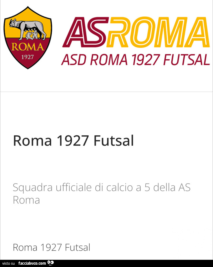 Roma 1927 futsal
