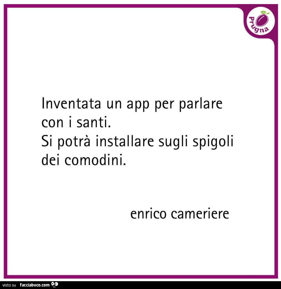 Inventata un app per parlare con i santi. Si potrร installare sugli spigoli dei comodini