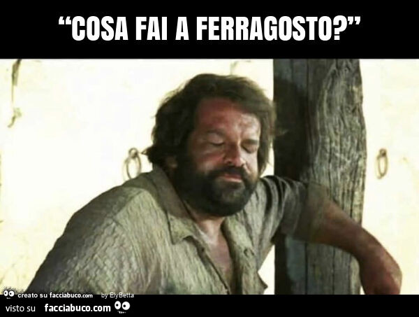 “cosa fai a ferragosto? ”