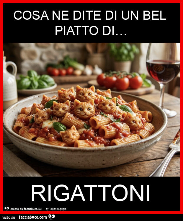 Cosa ne dite di un bel piatto di&hellip; rigattoni
