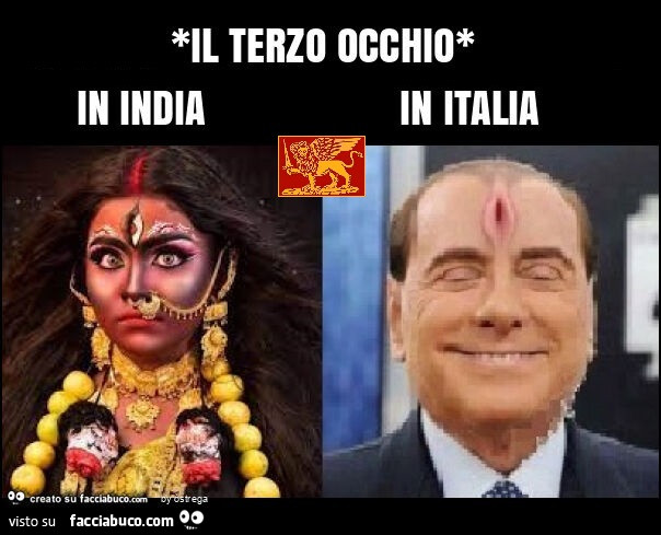 *il terzo occhio* in india vs. In Italia figa in testa