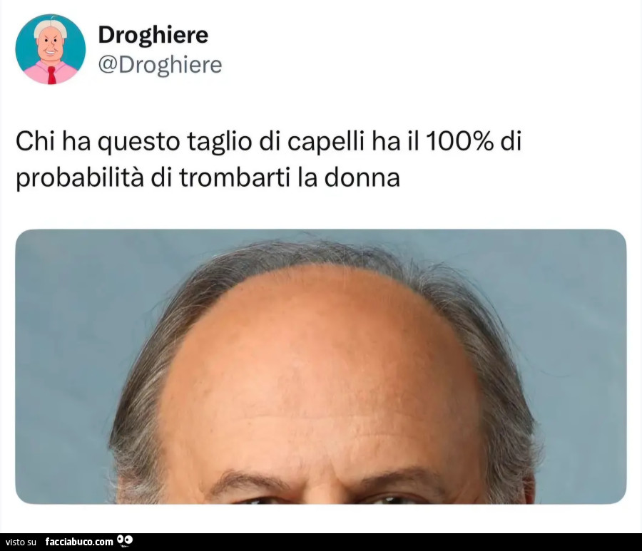 Chi ha questo taglio di capelli ha il 100% di probabilità di trombarti la donna