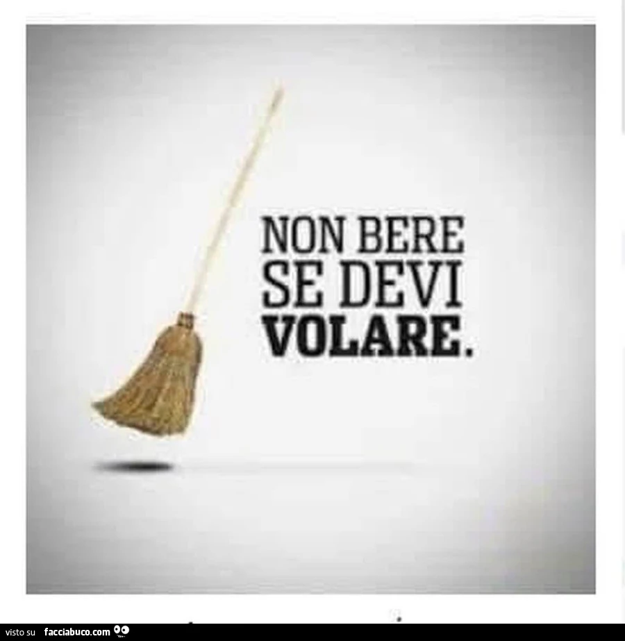 Non bere se devi volare