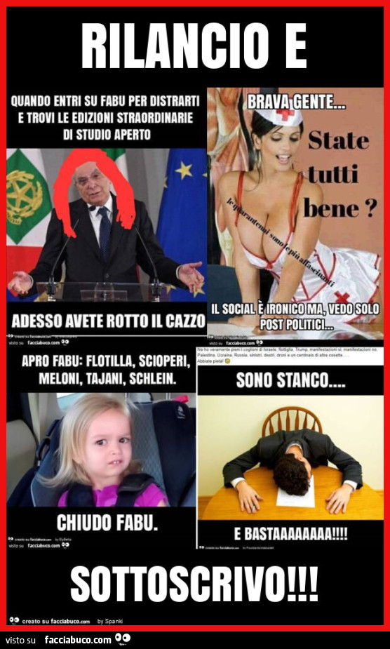 Rilancio e sottoscrivo
