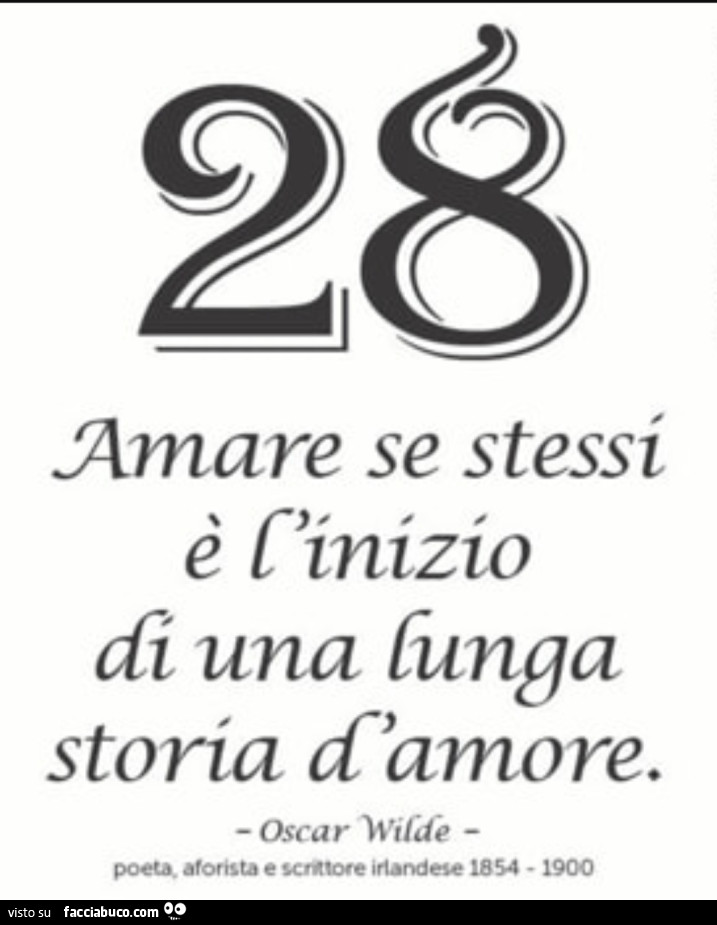 Amare se stessi è l'inizio di una lunga storia d'amore