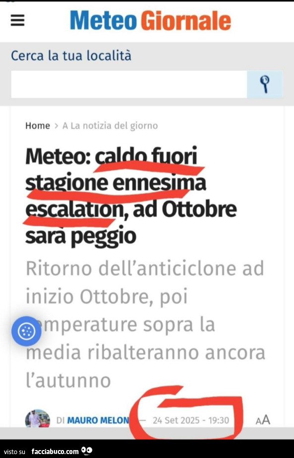 Meteo: caldo fuori stagione ennesima escalation, ad Ottobre sarà peggio