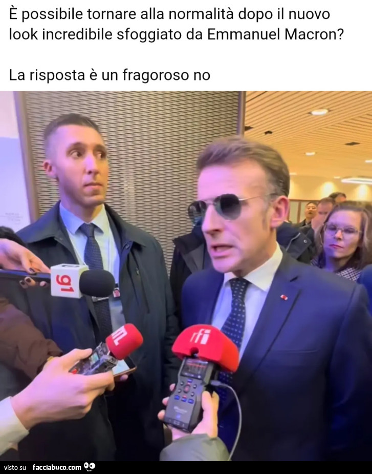 È possibile tornare alla normalità dopo il nuovo look incredibile sfoggiato da Emmanuel macron larisposta è un fragoroso no
