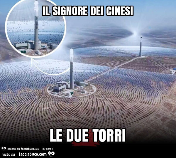 Il signore dei cinesi le due torri