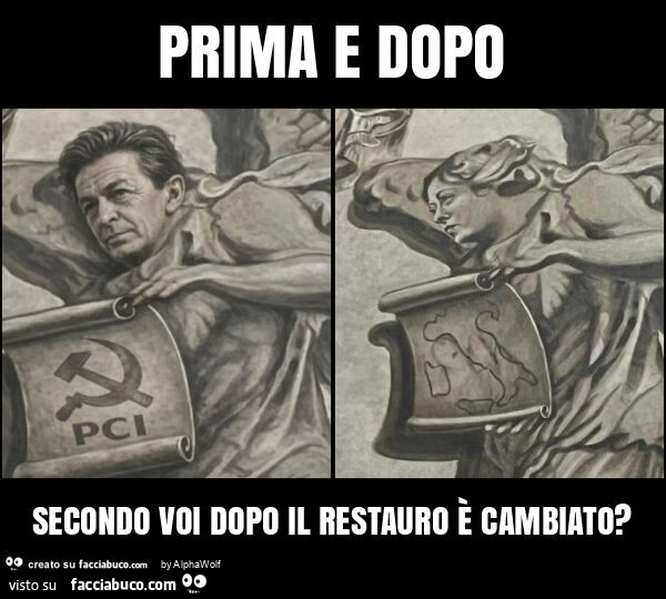 Prima e dopo secondo voi dopo il restauro è cambiato?