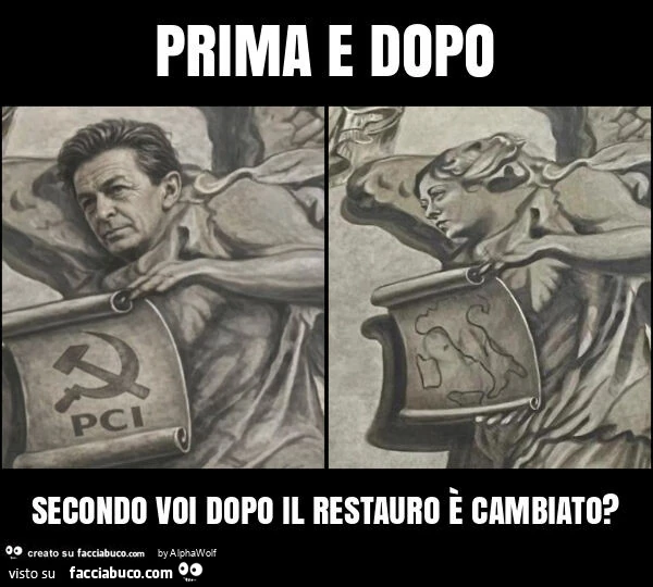 Prima e dopo secondo voi dopo il restauro รจ cambiato?
