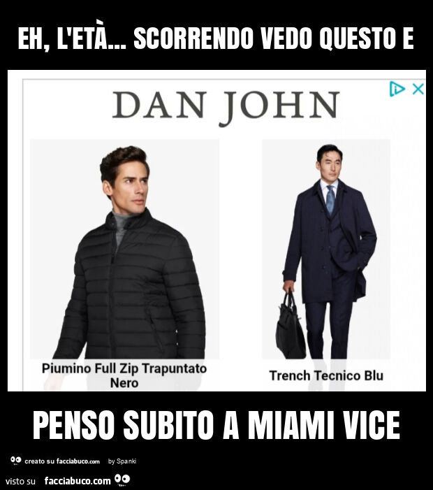 Eh, l'età&hellip; scorrendo vedo questo e penso subito a miami vice