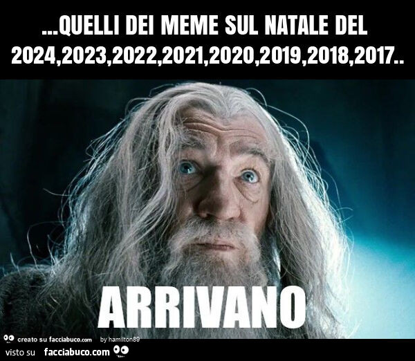 Quelli dei meme sul natale del 2024,2023,2022,2021,2020,2019,2018,2017