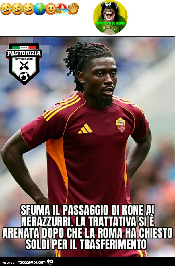 Sfuma il passaggio di kone ai nerazzurri la trattativa si è arenata dopo che la Roma