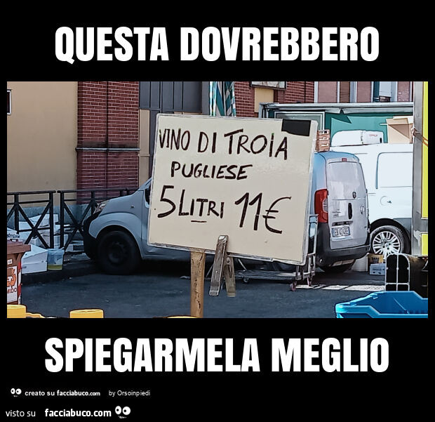 Questa dovrebbero spiegarmela meglio