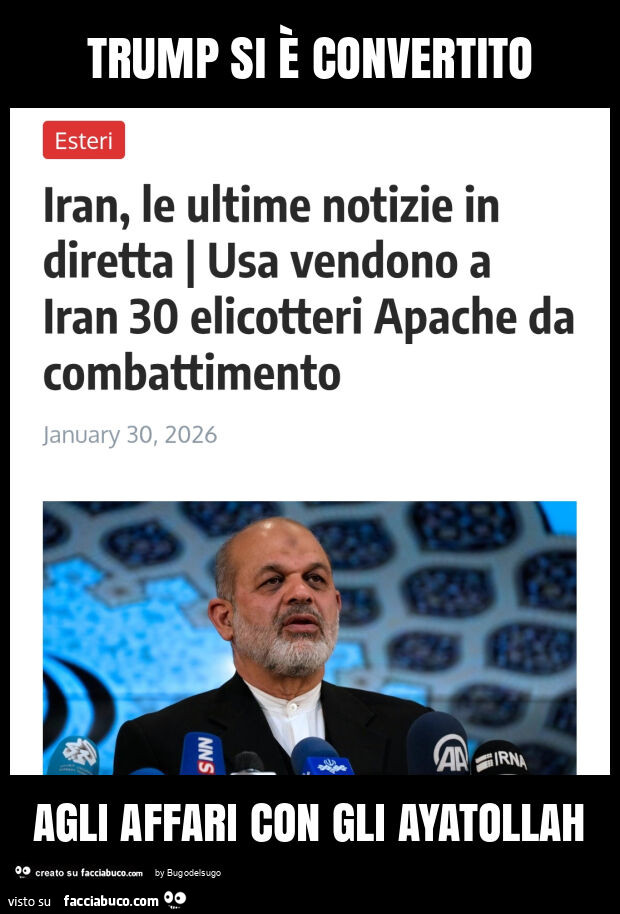 Trump si è convertito agli affari con gli ayatollah