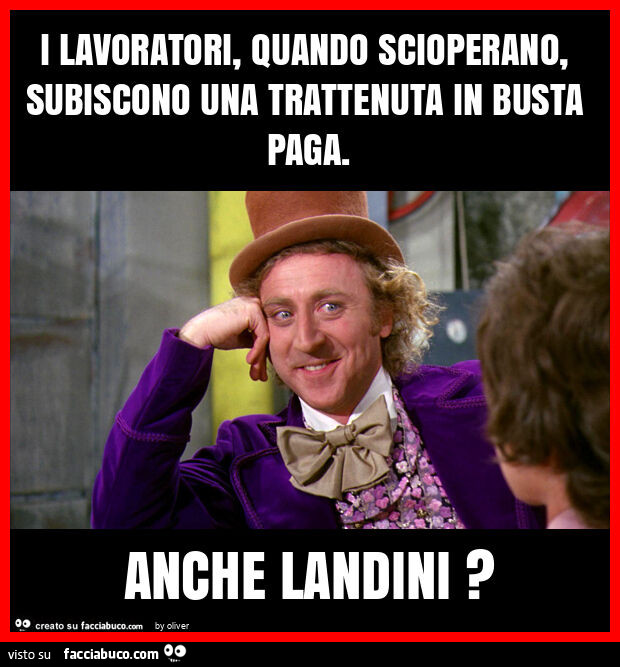 I lavoratori, quando scioperano, subiscono una trattenuta in busta paga. Anche landini?