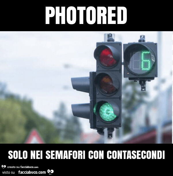 Photored solo nei semafori con contasecondi