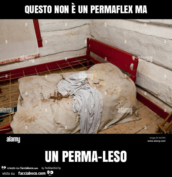 Questo non รจ un permaflex ma un perma-leso