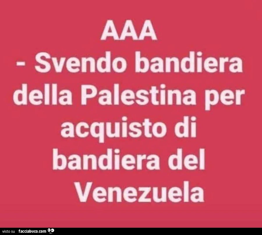 Svendo bandiera della palestina per acquisto di bandiera del venezuela