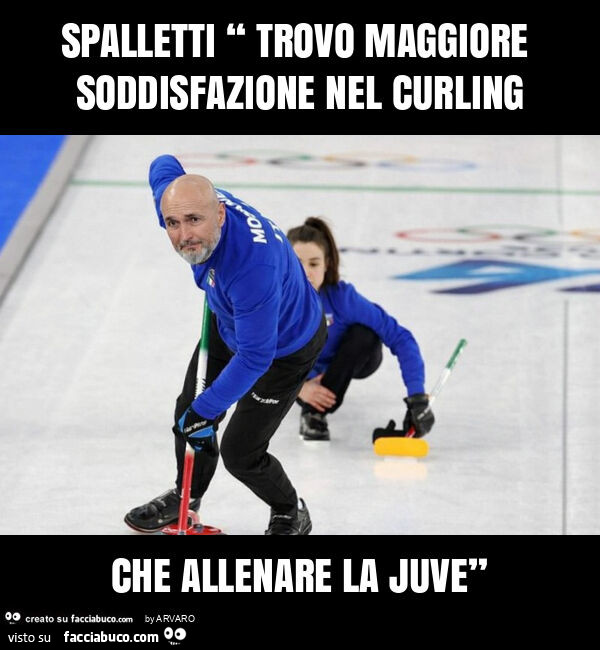Spalletti “ trovo maggiore soddisfazione nel curling che allenare la juve”