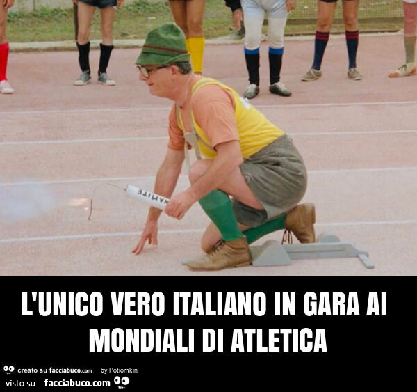 L'unico vero italiano in gara ai mondiali di atletica