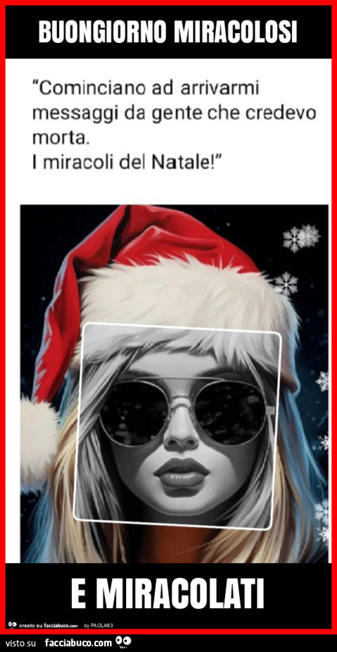 Buongiorno miracolosi e miracolati