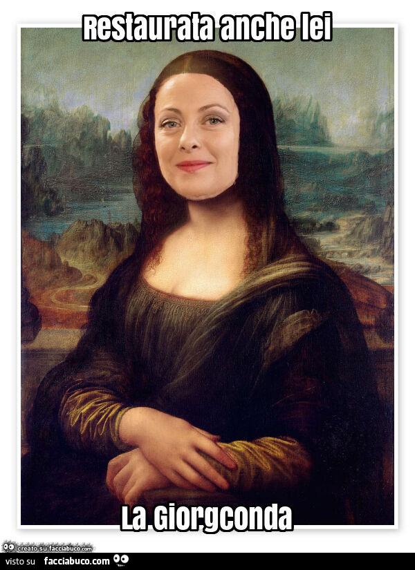 Restaurata anche lei la giorgconda