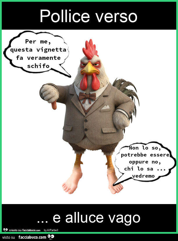 Pollice verso… e alluce vago