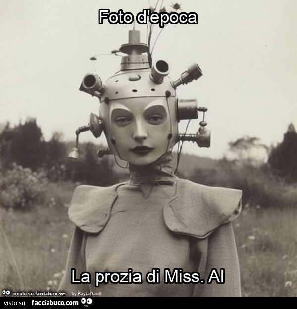 Foto d'epoca la prozia di miss. Ai
