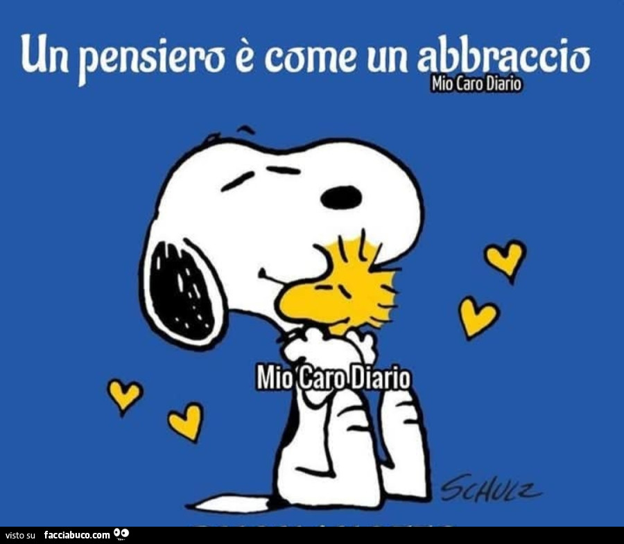 Un pensiero รจ come un abbraccio