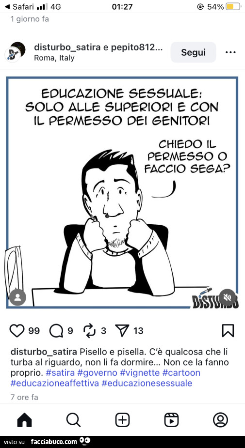 Educazione sessuale: solo alle superiori e con il permesso dei genitori. Chiedo il permesso o faccio sega?