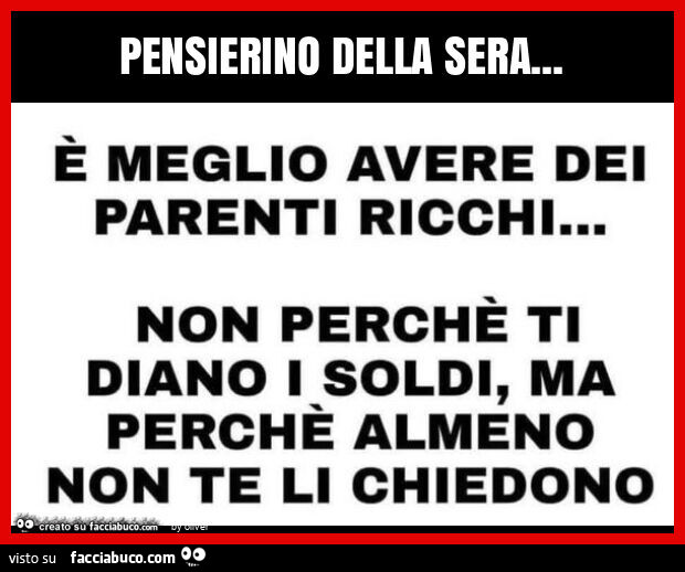 Pensierino della sera