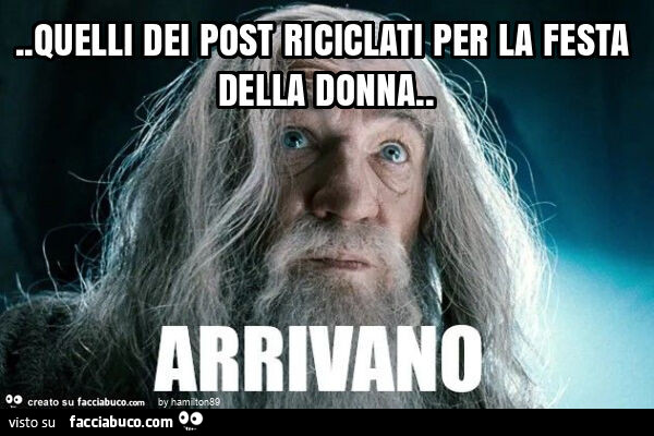 Quelli dei post riciclati per festa della donna
