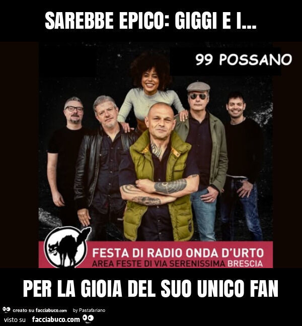 Sarebbe epico: giggi e i&hellip; per la gioia del suo unico fan