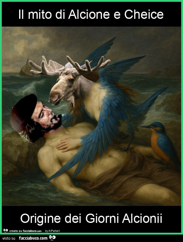 Il mito di alcione e cheice origine dei giorni alcionii