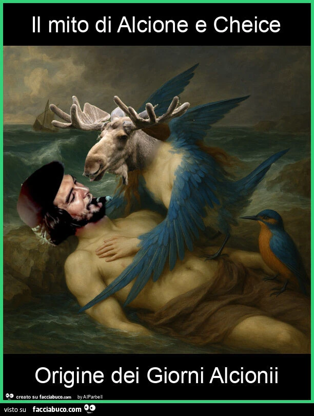 Il mito di alcione e cheice origine dei giorni alcionii