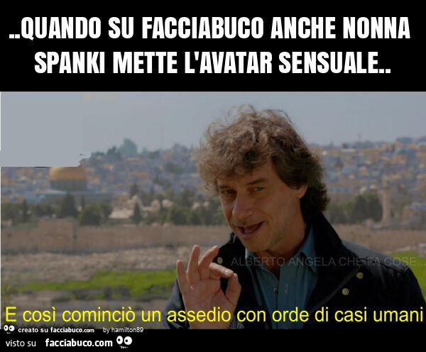 Quando su facciabuco anche nonna spanki mette l'avatar sensuale