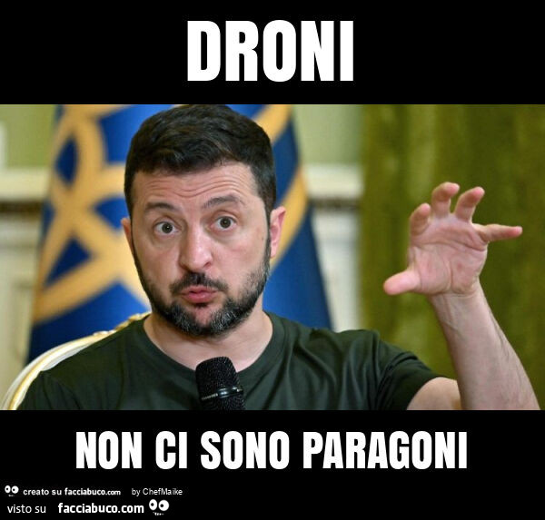 Droni non ci sono paragoni