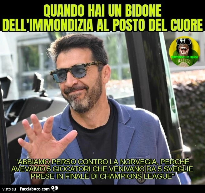 Quando hai un bidone dell'immondizia al posto del cuore