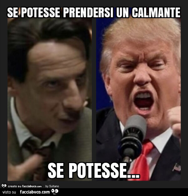 Se potesse prendersi un calmante se potesse