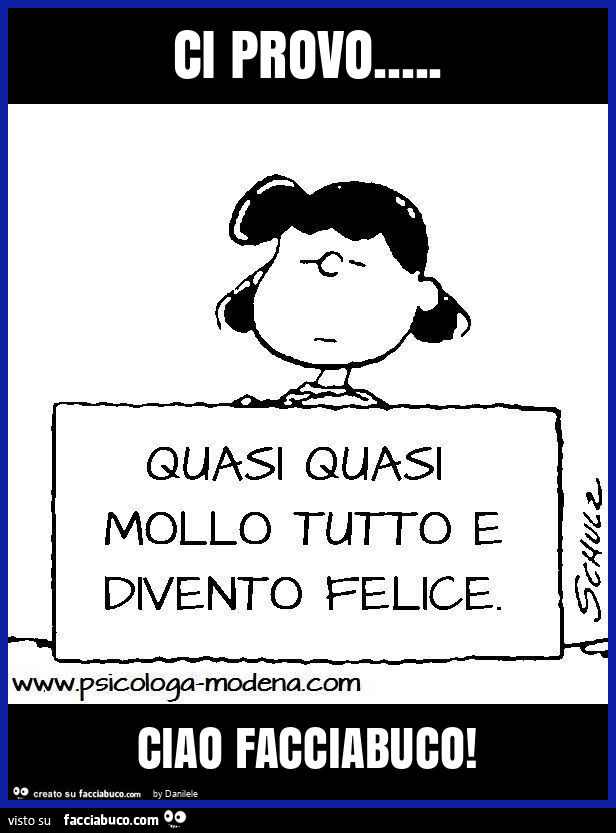 Ci provo&hellip; ciao facciabuco