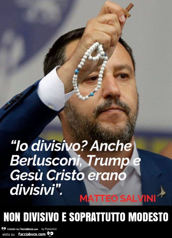 Non divisivo e soprattutto modesto