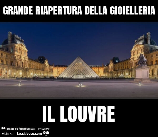 Grande riapertura della gioielleria il louvre