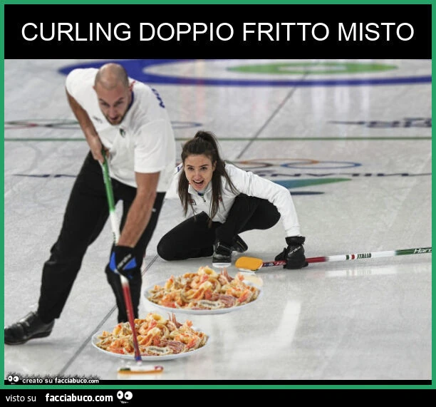 Curling doppio fritto misto