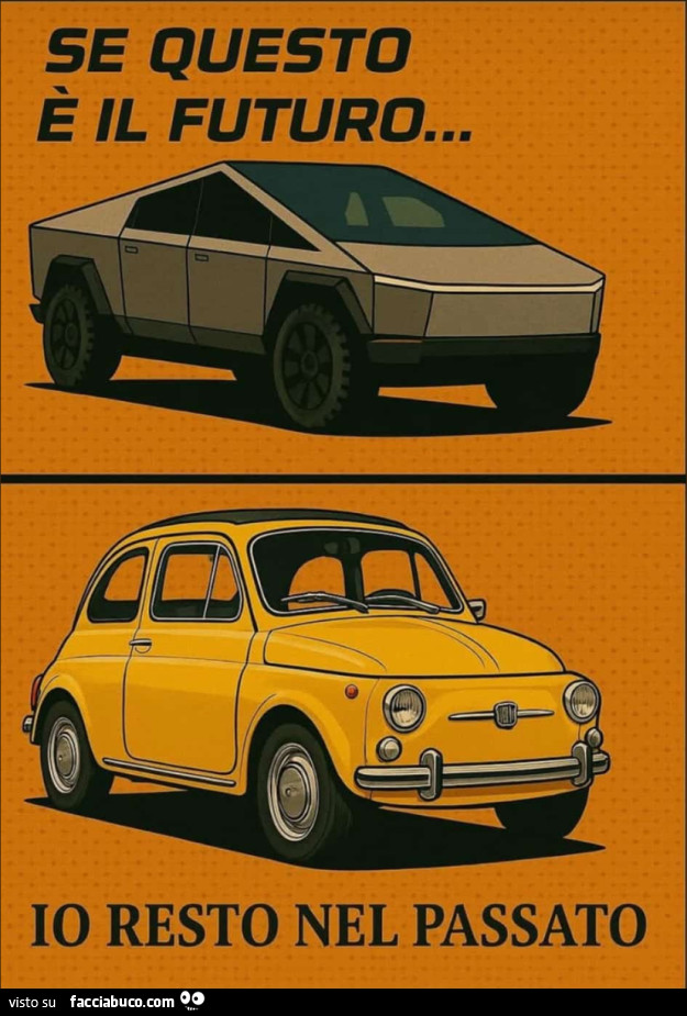 Se questo è il futuro… io resto nel passato
