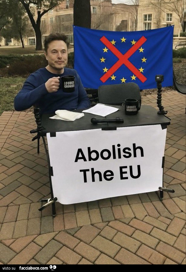 Elon Musk vorrebbe l'abbolizione della UE